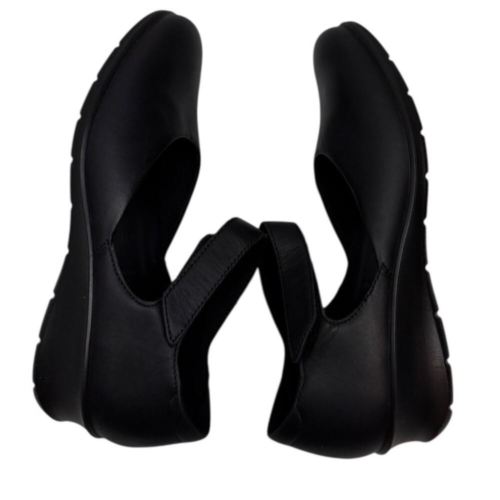 ECCO Black Felicia Mary Jane Wedge Shoe SZ 39 - Picture 7 of 9